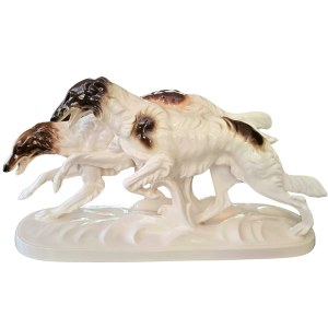 Running greyhounds, Hertwig, Katzhutte (Thuringia), 1941-1958