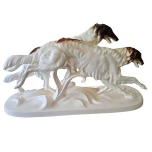 Running greyhounds, Hertwig, Katzhutte (Thuringia), 1941-1958
