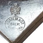 Para posrebrzanych świeczników szabasowych, Norblin, przed 1914