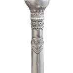 Srebrna (?) chanukija / świecznik chanukowy / menora
