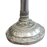 Srebrna (?) chanukija / świecznik chanukowy / menora