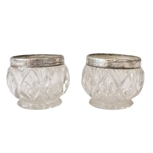 Silver salt and pepper shaker, England
