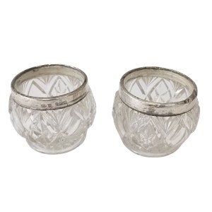 Silver salt and pepper shaker, England