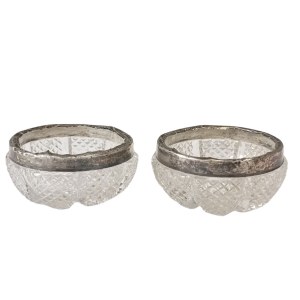 Silver salt and pepper shaker, England