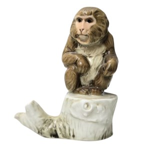 Porcelain monkey figurine, Hutschenreuther, Bavaria