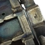 Srebrna replika pierwszego modelu Fiata 4 HP