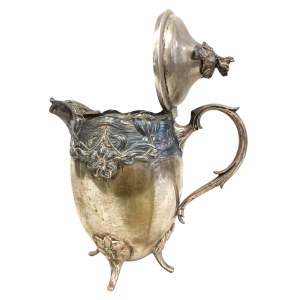 Silver-plated Art Nouveau set, ca. 1890