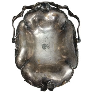 Silver-plated bread tray/basket, Forbes silver Co., England 19th/20th century.