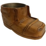 Decorative wooden shoe