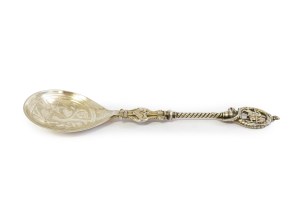 Silver decorative spoon 
