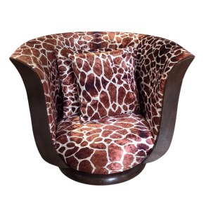 A pair of tulip armchairs in Art Déco style / Le Malandre