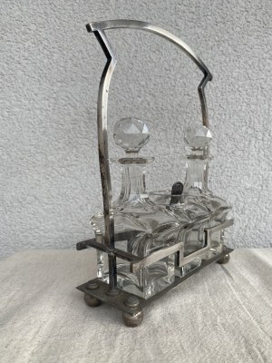 Art Déco silver-plated cabaret, Fraget, after 1914