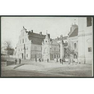 1 SANDOMIERZ - Seminary, Printer. W. Chodakowska, Sandomierz, sepia print, ca. 1920,