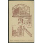 1 SANDOMIERZ - B. Royal Castle, Former Granary, Bobolów Street, signed B.P., Wyd. Sand. Oddz. PTK, lith. sepia, ca. 1920