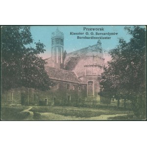 13 PRZEWORSK - Klasztor O.O. Bernardynów, Wyd. A.F.W., druk kol., ok 1920,
