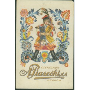 KRAKOW - A. PIASECKI S.A., Chocolate Factory, Fr. Zieliński i Ska, Kraków, lith. col., ca. 1900
