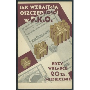 P.K.O.. - How savings are increasing in the P.K.O., coll. print, ca. 1920