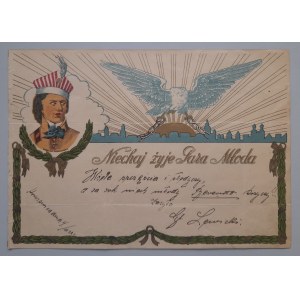 T.Kosciuszko.Patriotic telegram Long live the young couple.