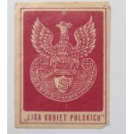 Fundraising stamp League of Polish Women and Legion Eagle