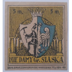 Fundraising stamp We will not give Gr Silesia 5 m 5