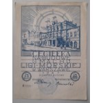 Brick for the construction of the Maritime League building in Warsaw 1947 100 zl.