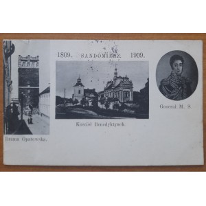 Sandomierz.1809-1909 Three views.