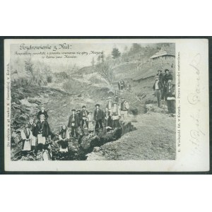 Wrought- The chasms created by the removal of the mountain, Photo by E. Wiedepuhl, wrought iron, chb. print, ca. 1900