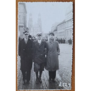 Gniezno 1931 Zygmunt Szymczak (fragment města a katedrály)