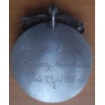 Metal box from 1856 with dedication