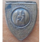 A metal box probably for eucharists.