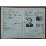 Kenkarta Mróz Władysław Rykoszyn issued on 3.01.1945.