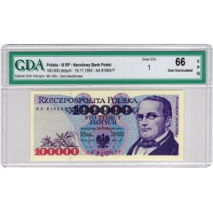 100 000 Złotych 1993, seria AA