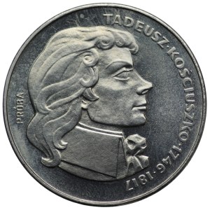 PRÓBA NIKIEL, 500 złotych 1976, Tadeusz Kościuszko - głowa prawo