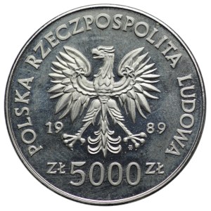 PRÓBA NIKIEL, 5 000 złotych 1989, Ratujemy Zabytki Torunia