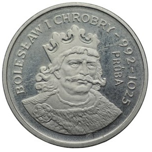PRÓBA NIKIEL, 2000 złotych 1980, Bolesław I Chrobry