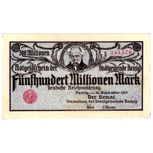 Gdańsk, 500 milionów marek 1923