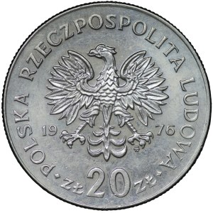 20 zlotých 1976, Nowotko typ C - značka mincovny na pravém drápu