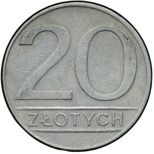 20 złotych 1986 - szeroka data