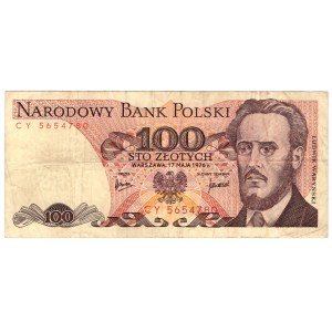 100 Złotych, 1976, seria CY