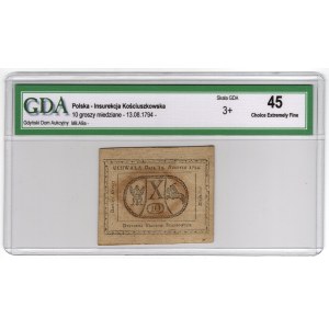 Insurekcja Kościuszkowska, 10 groszy miedziane 1794