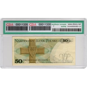 50 Złotych 1975, seria AA - rzadka seria