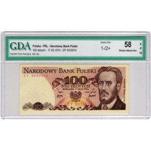 100 Złotych 1976, seria EP - pierwsze notowanie