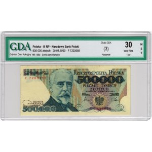 500 000 Złotych 1990, seria F