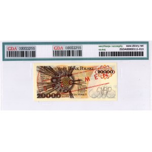 20,000 zloty 1989, Series A, MODEL No. 0881