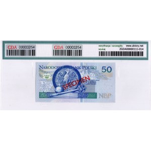 50 złotych 1994, seria AA, WZÓR No. 1063