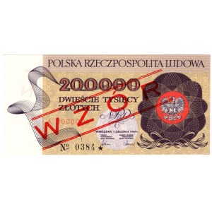 200 000 złotych 1989, seria A, WZÓR No. 0683