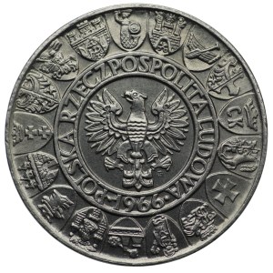 NIKIEL SAMPLE, 100 gold 1966 - Mieszko and Dabrowka - characters
