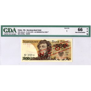 500 złotych 1979, seria AZ, WZÓR No. 2328