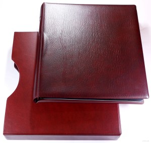 numismatic accessories, maroon banknote clasper after Lucow collection together with a business card