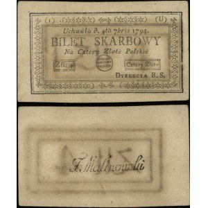 Polska, 4 złote polskie, 4.09.1794